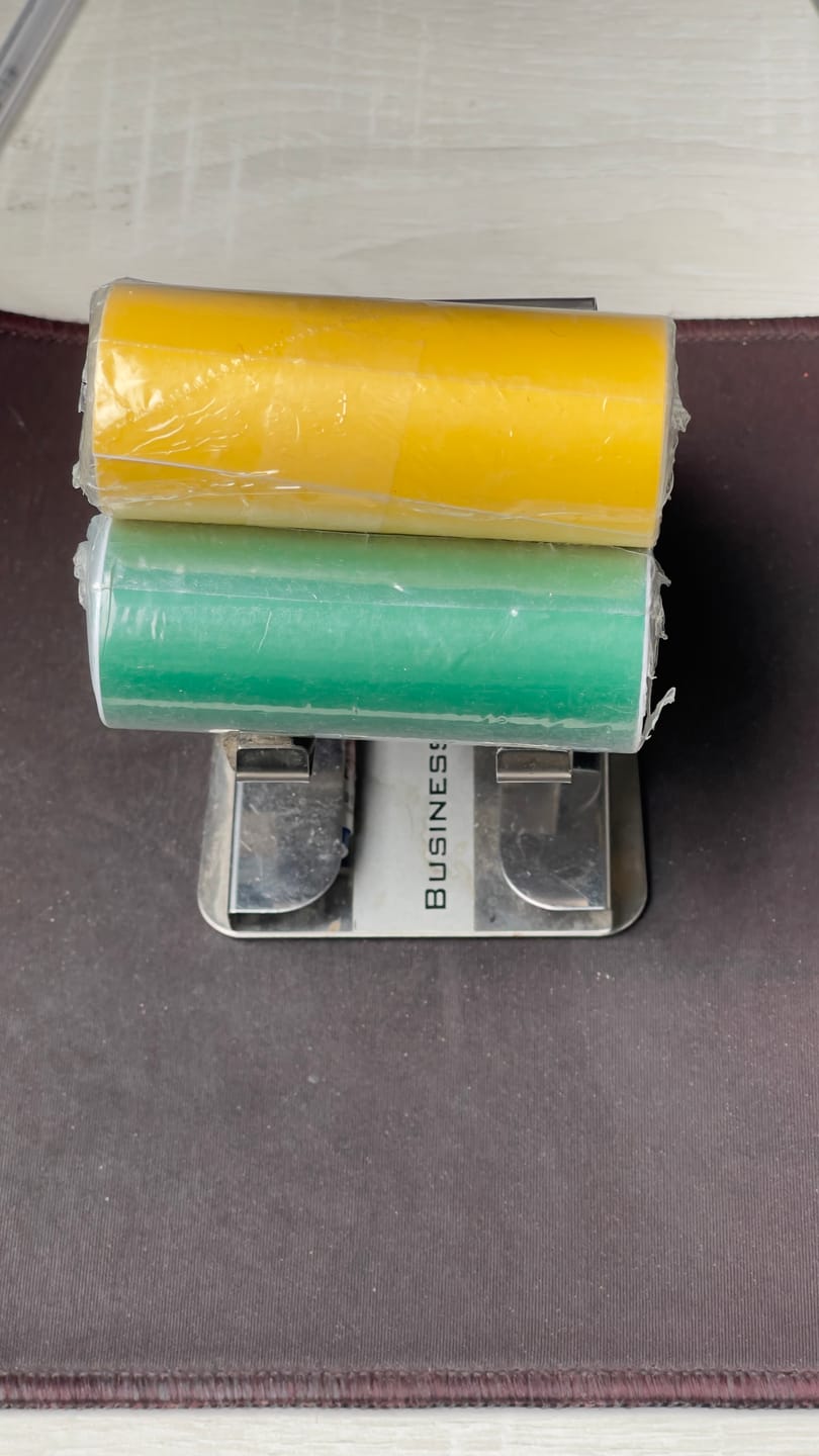 Customer photo review of Multicolor Vastu Color Tape Set – Vastu Remedy for 5 Elements Balance | Ideal for Toilet & Entrance Corrections | 3-4 Inch Wide | 10 Feet | 2 Rolls