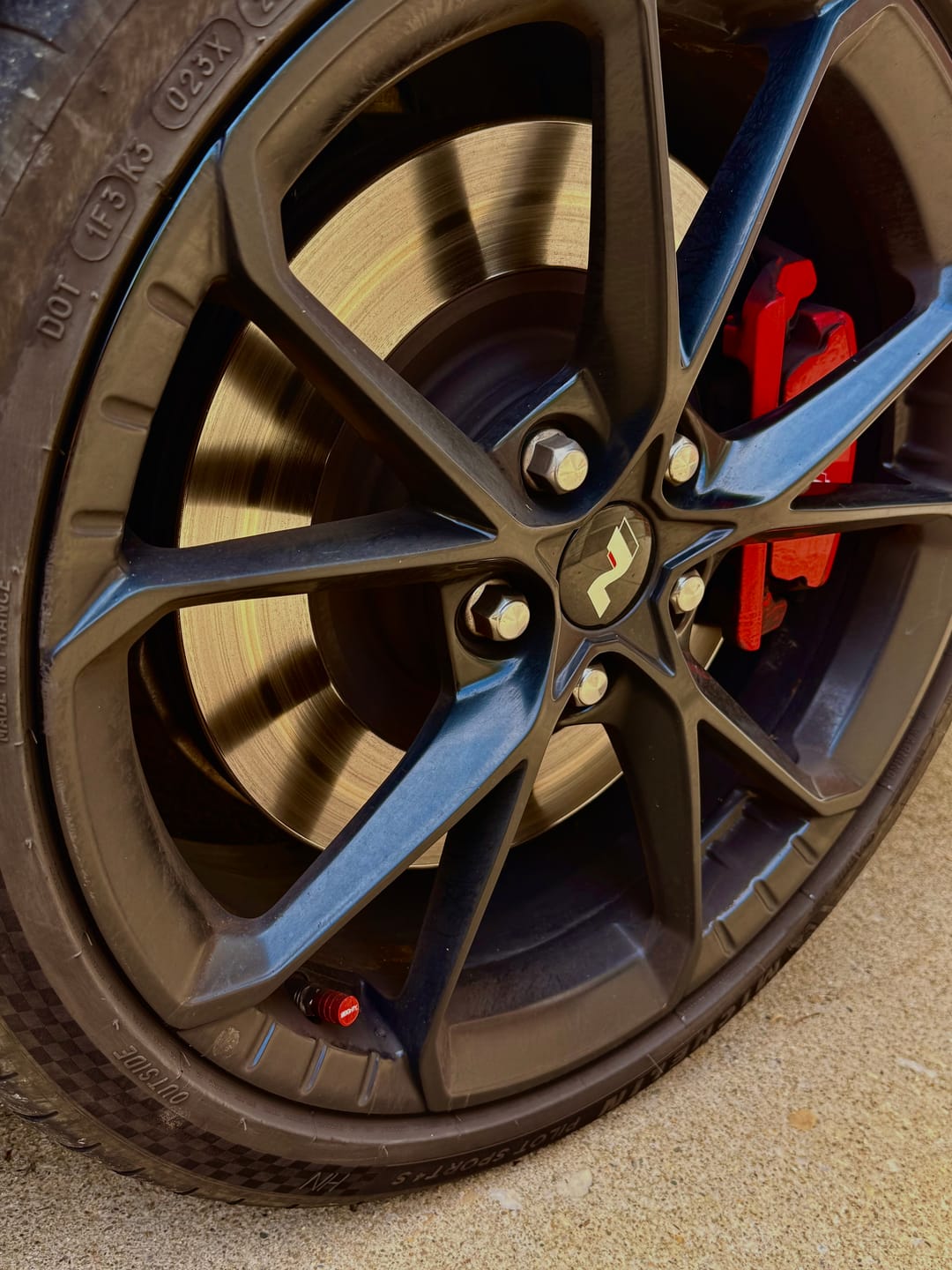 Customer photo review of 80Eighty® Red Valve Stem Caps