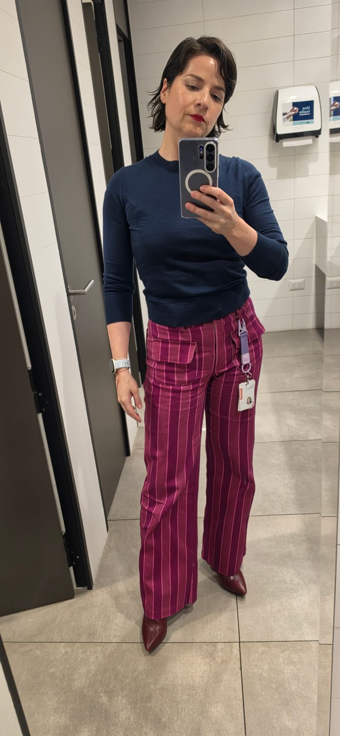 Customer photo review of Pantalón Solana Cherry