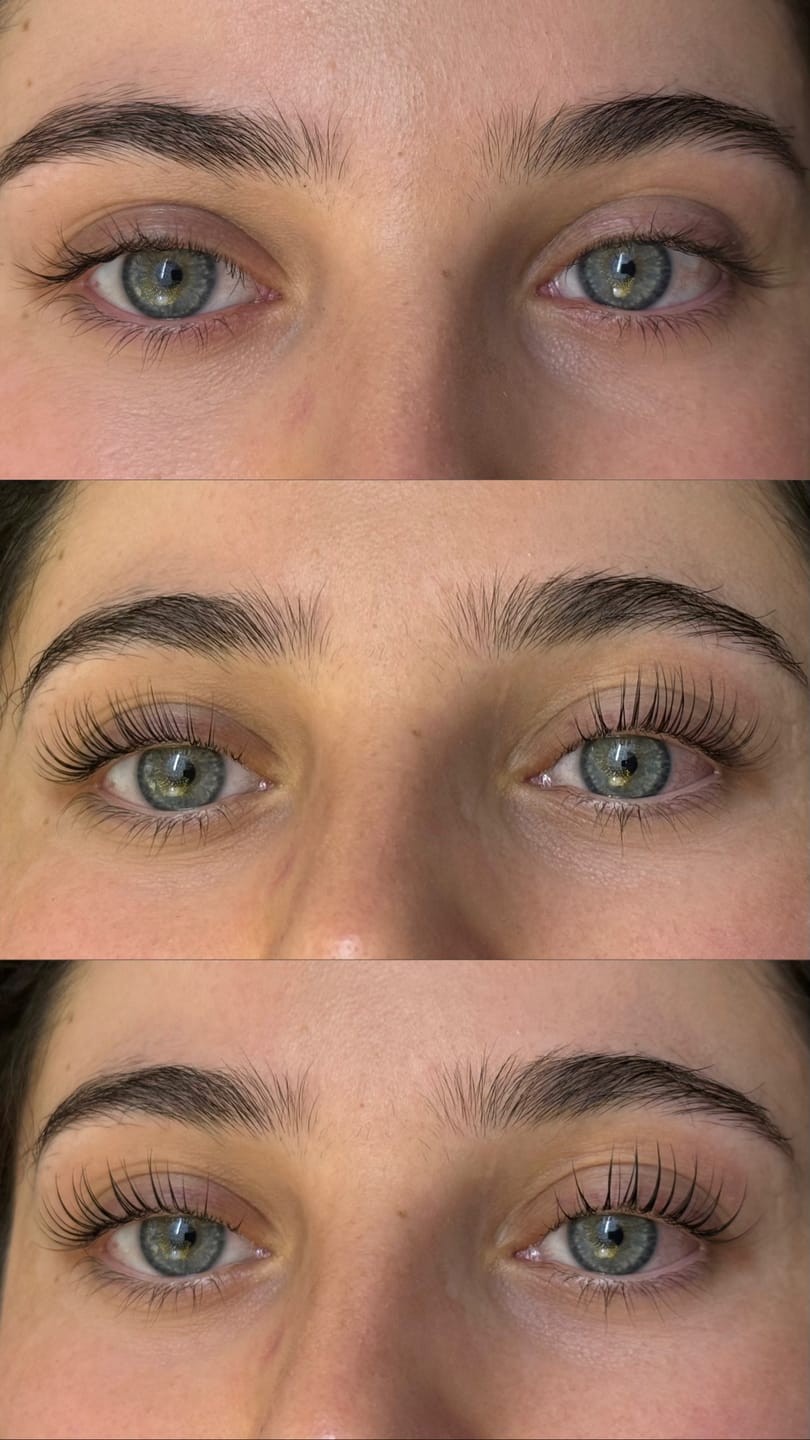 Customer photo review of Korean Lash Lift Online Course