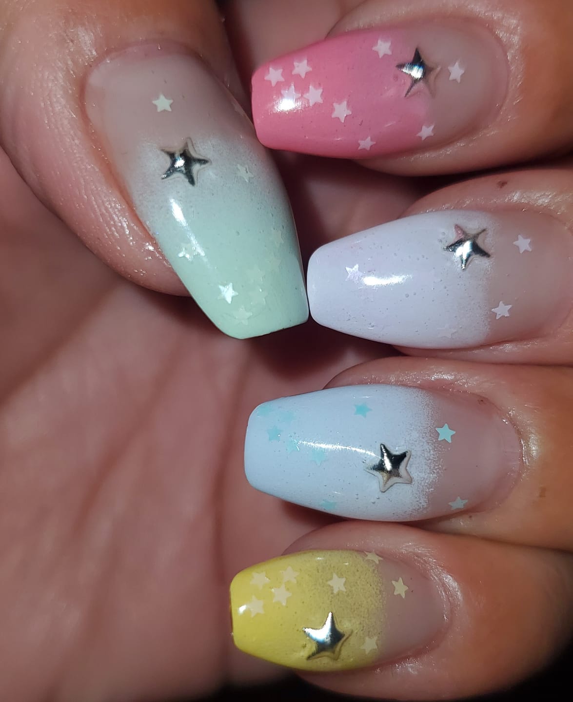 Customer photo review of riposo Pastel Mini Star World 2 Glitter Set