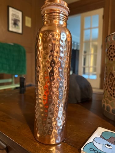 Customer photo review of Kansya®-vottaðar vatnsflöskur úr hreinum kopar – V2, handhamraðar