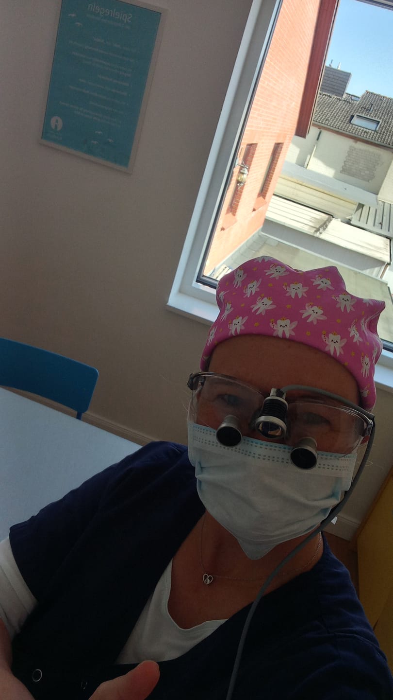Customer photo review of OP Haube Zahn Prinzessin - Bandana
