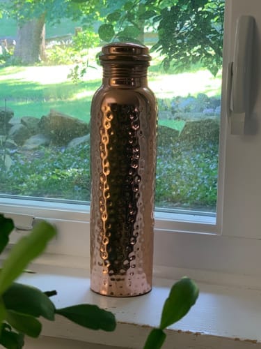 Customer photo review of Kansya®-vottaðar vatnsflöskur úr hreinum kopar – V2, handhamraðar