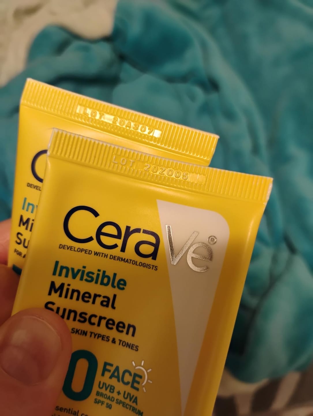 Customer photo review of CeraVe Invisible Mineral Sunscreen