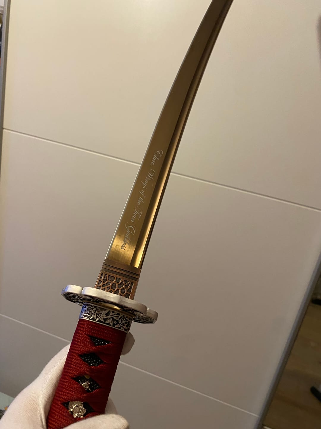 Customer photo review of Custom Wakizashi Build your own Wakizashi sword