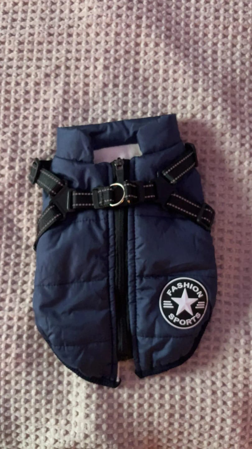 Customer photo review of My Furry King™ 3 in 1 Winter Jacket