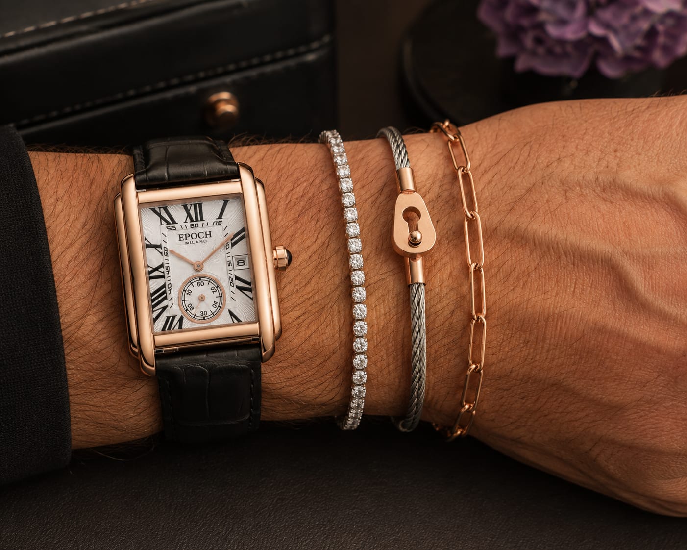 Customer photo review of 3MM TENNIS BRACELET - SILVER PLATED