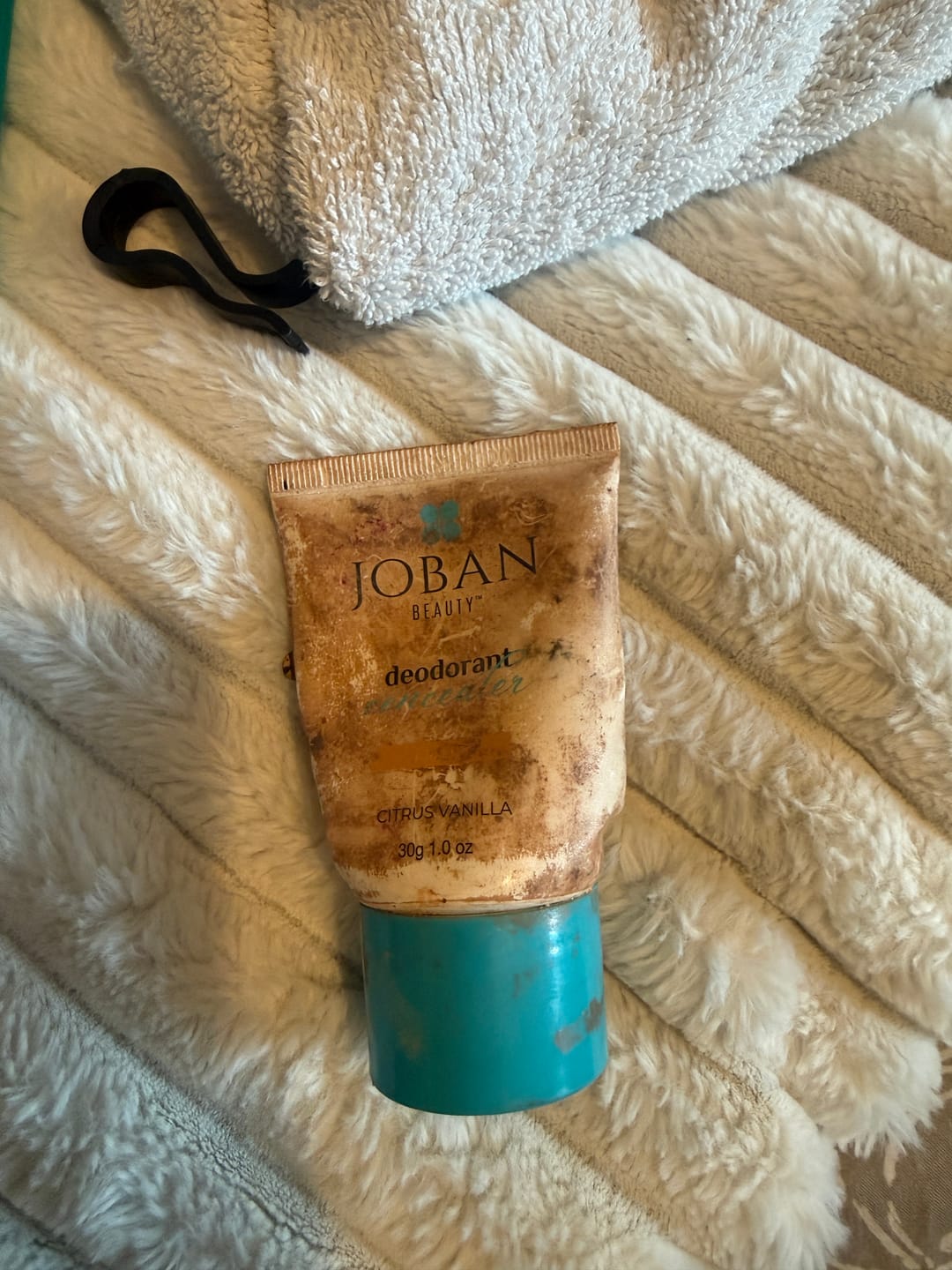 Customer photo review of Tinted Deodorant - Medium Shade