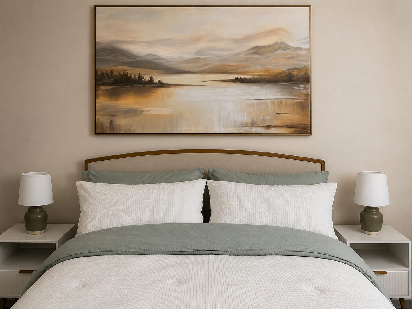 Customer photo review of Abstract Mountain Canvas Art #MO028