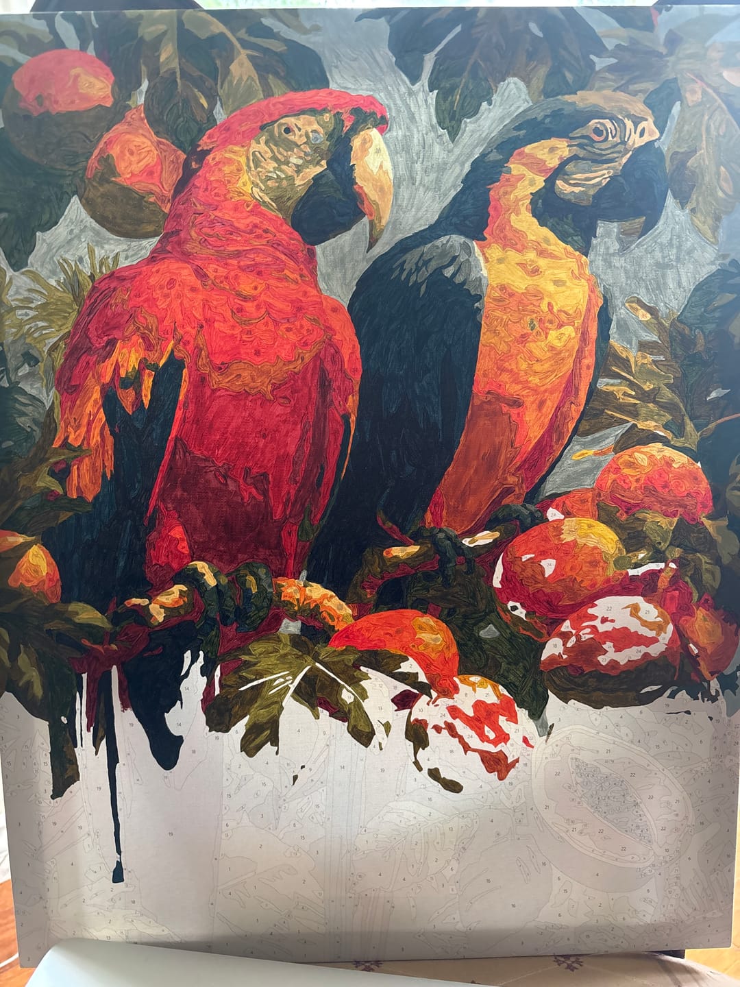 Customer photo review of Rainforest Pair | Paint by Number
