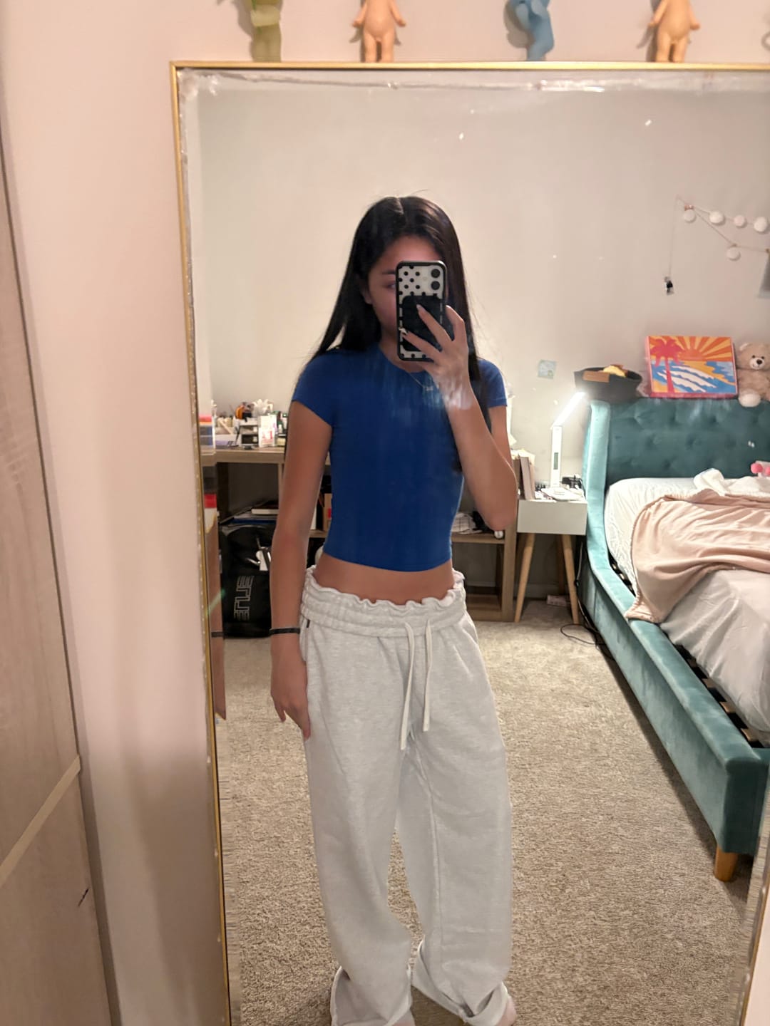 Customer photo review of Cloud Grey Baggy Sweatpants