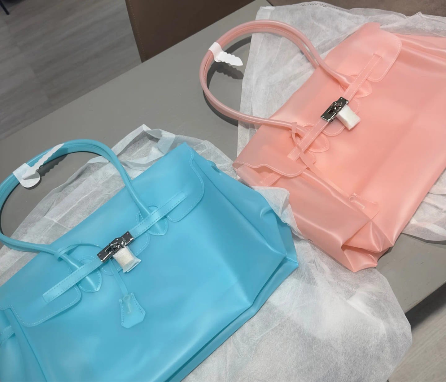 Customer photo review of Alicia Structured Top Handle Satchel