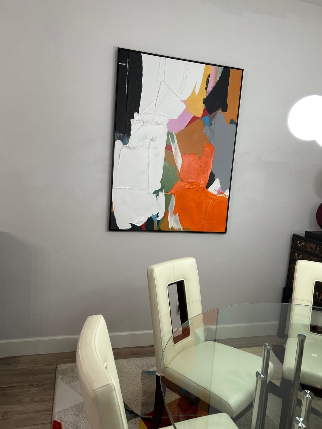 Customer photo review of Vibrancy - Colorful Textured Wall Art