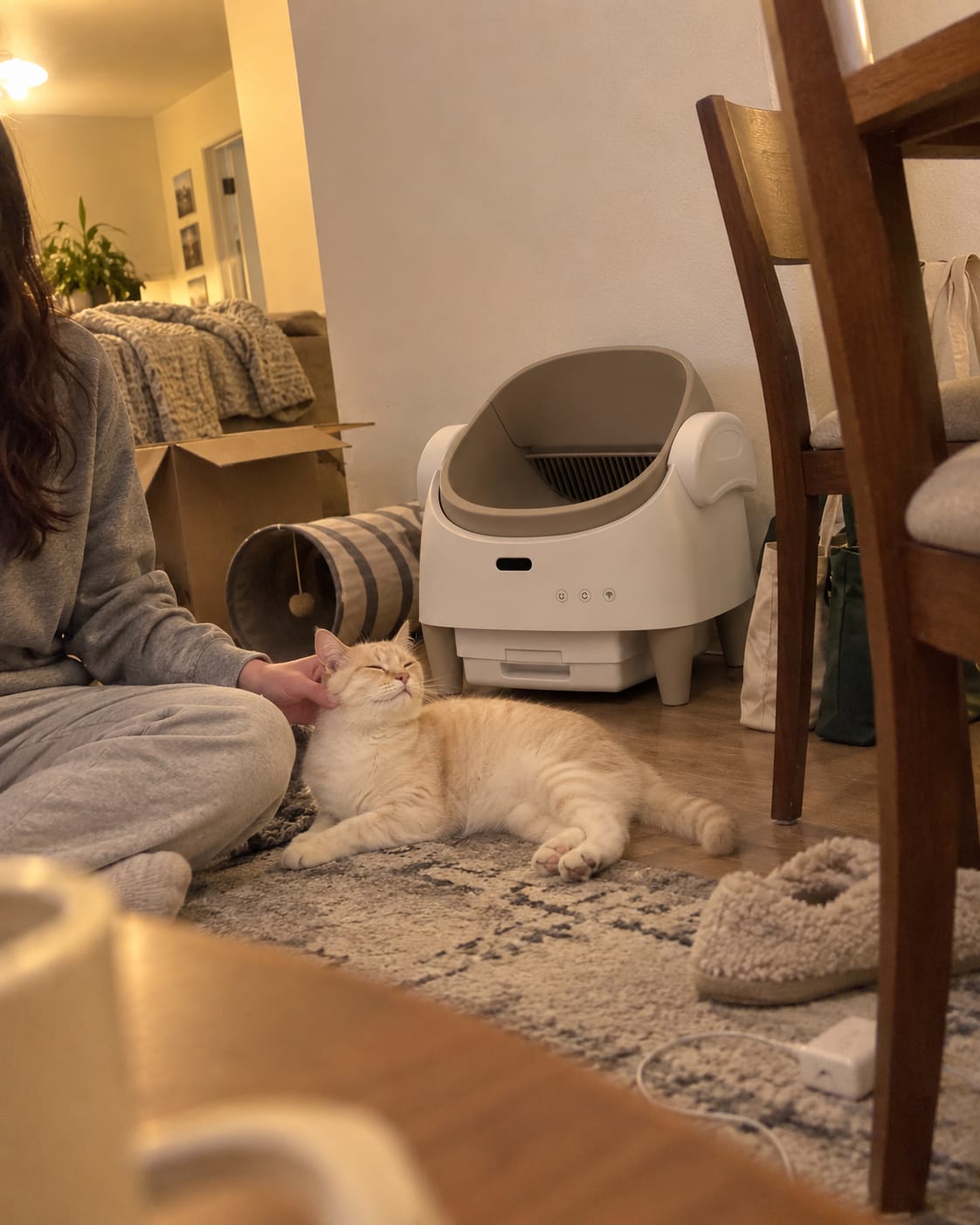 Customer photo review of Automatic Self-Cleaning Cat Litter Box