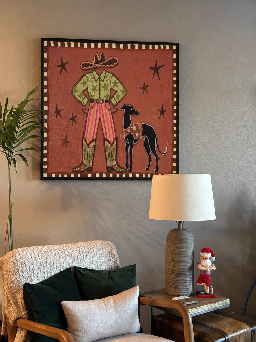 Customer photo review of Western Pop Art｜Cowboy And His Hound