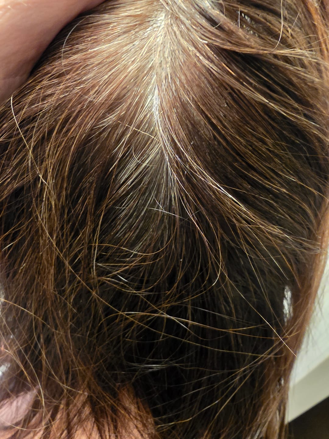 Customer photo review of Instant Dye Shampoo