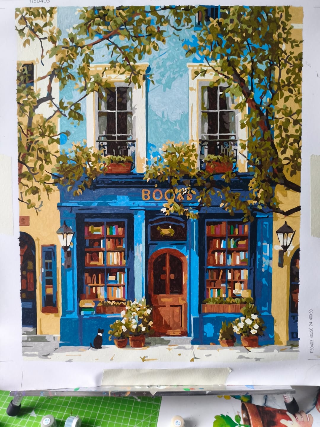 Customer photo review of Malen nach Zahlen - Die blaue Buchhandlung