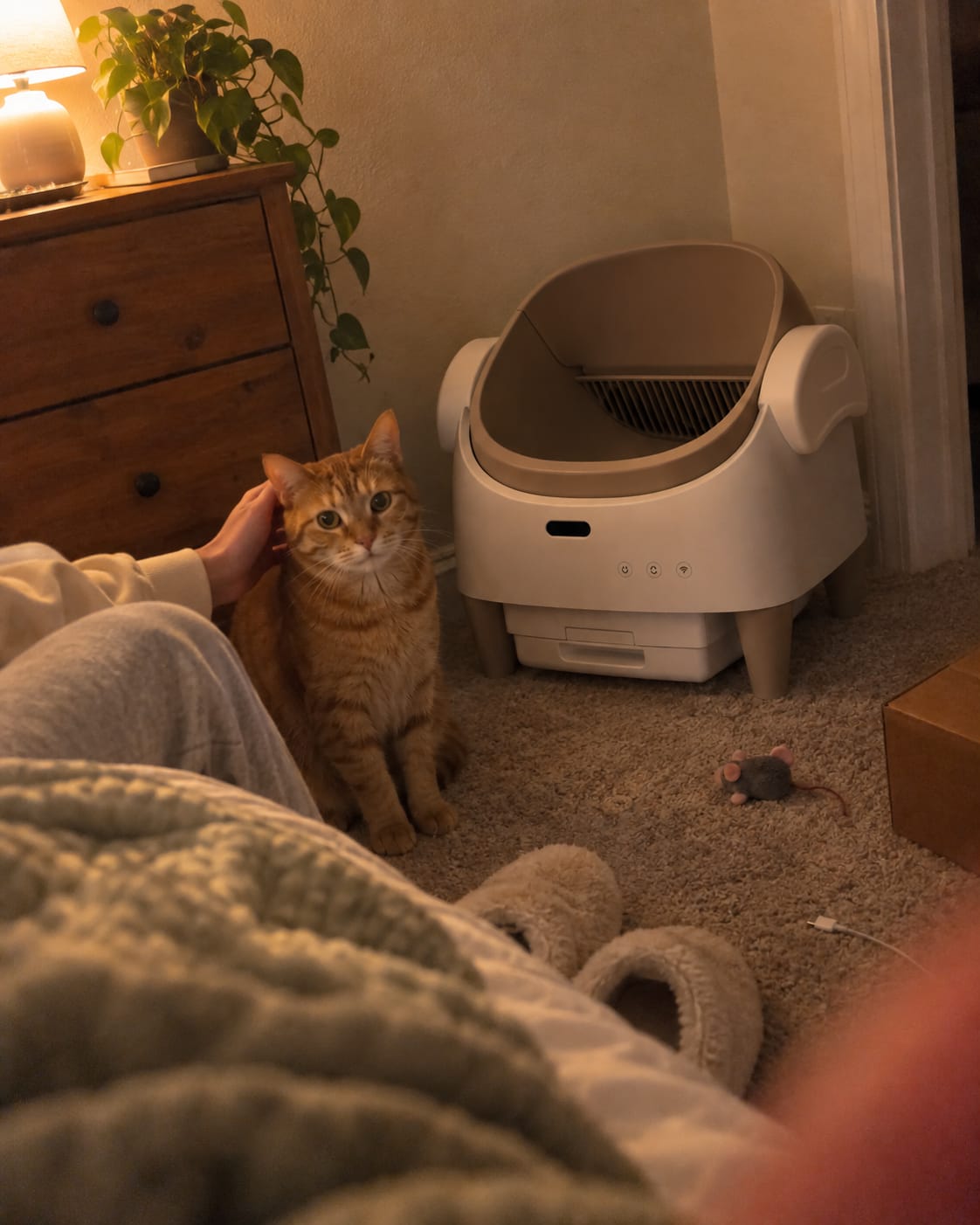 Customer photo review of Automatic Self-Cleaning Cat Litter Box