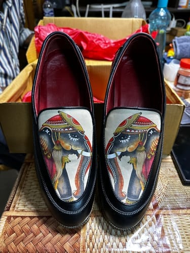 Customer photo review of गज (Gaja) – The Guardian Titan Loafers Men