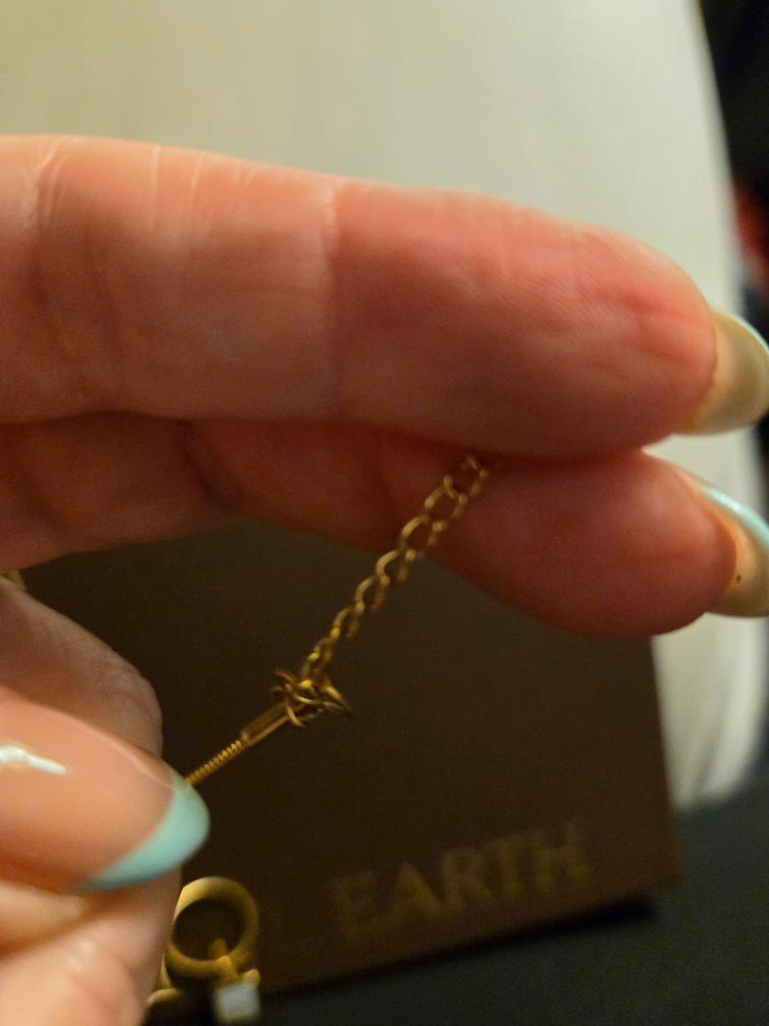 Customer photo review of Riva Moonstone Pendant Necklace
