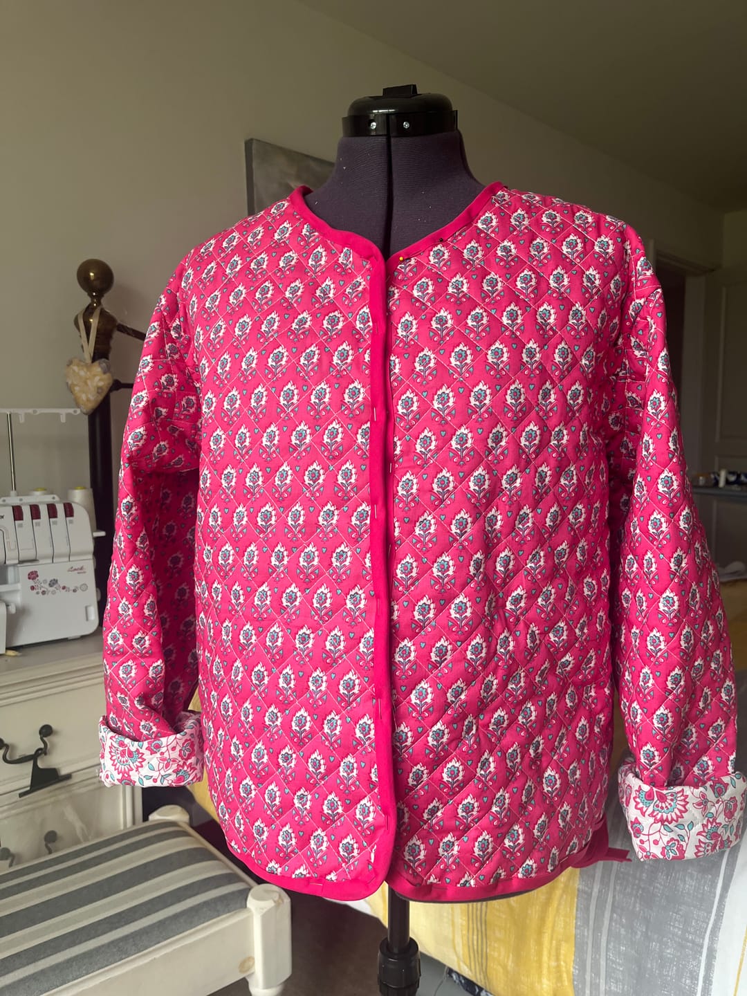 Customer photo review of Bloom and Paisley Quilted Cotton Fabric