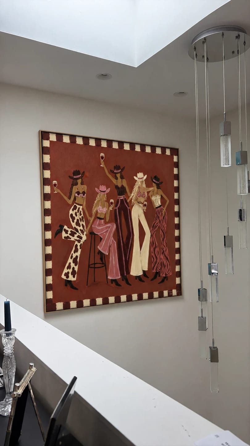 Customer photo review of Western Pop Art｜Rust Ranch Cheers