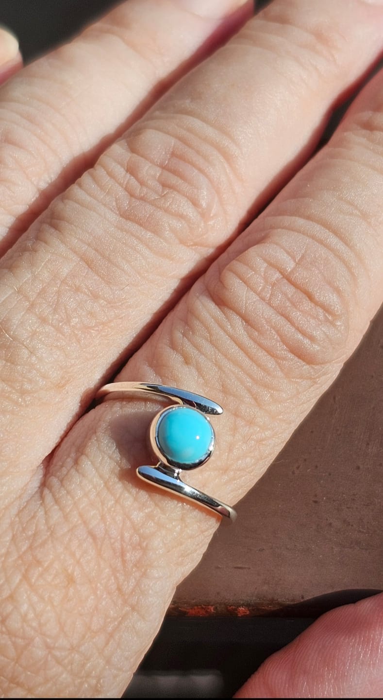 Customer photo review of Anello Turchese Beginning | Argento 925 - NON REGOLABILE