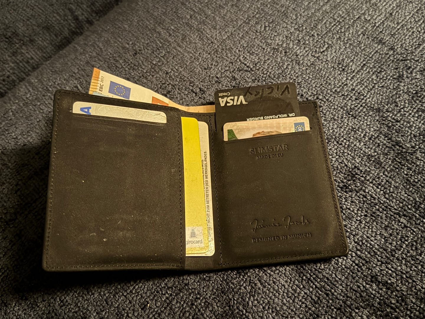 Customer photo review of Slimstar - slim wallet with small coin pocket