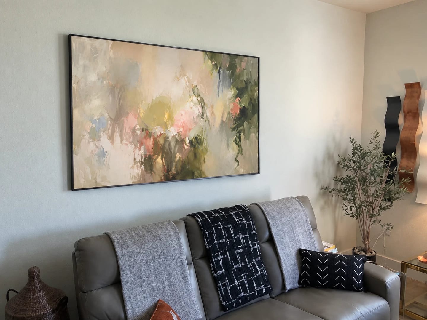 Customer photo review of Expressive Contemporary Art｜Soft Garden Reverie