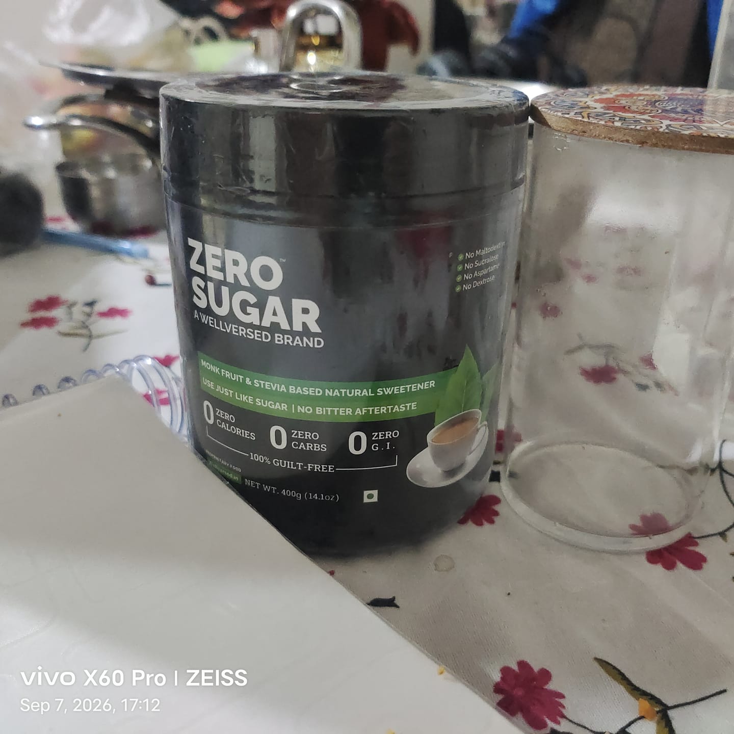 Customer photo review of Zero Sugar - Stevia & Monkfruit Sweetener | Natural Sweetener - 400g
