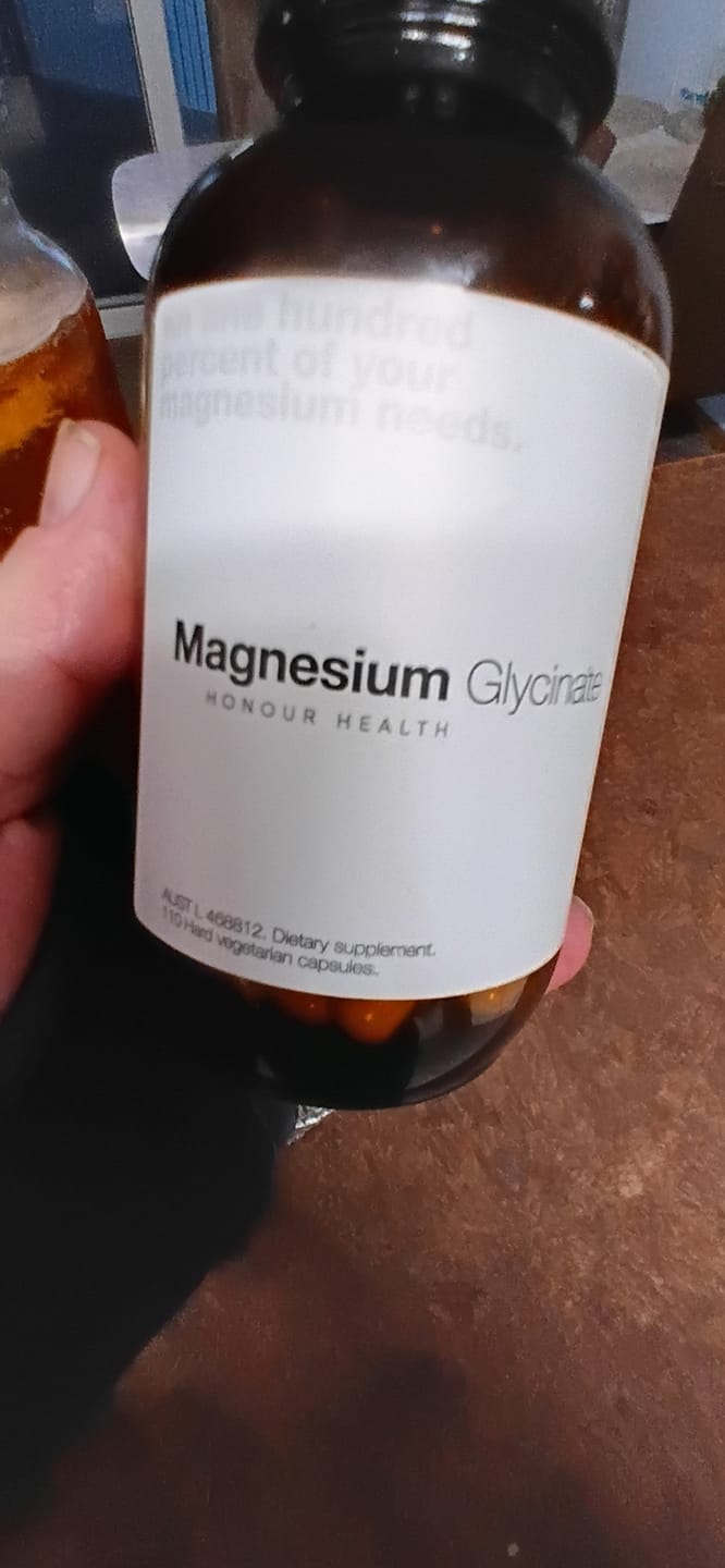Customer photo review of Magnesium Glycinate (Pure & Unbuffered) - 110 Capsules