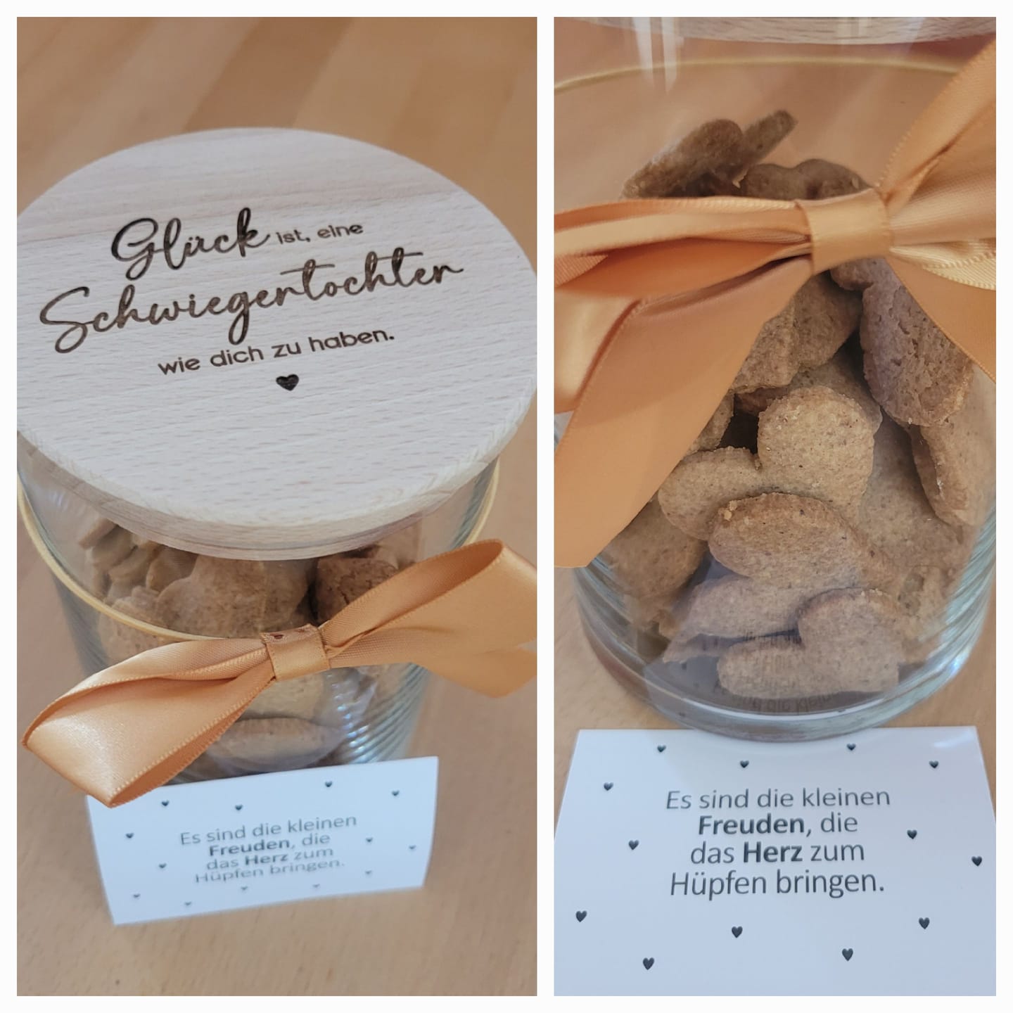 Customer photo review of Geschenkglas "Glück ist, eine Schwiegertochter wie dich zu haben"
