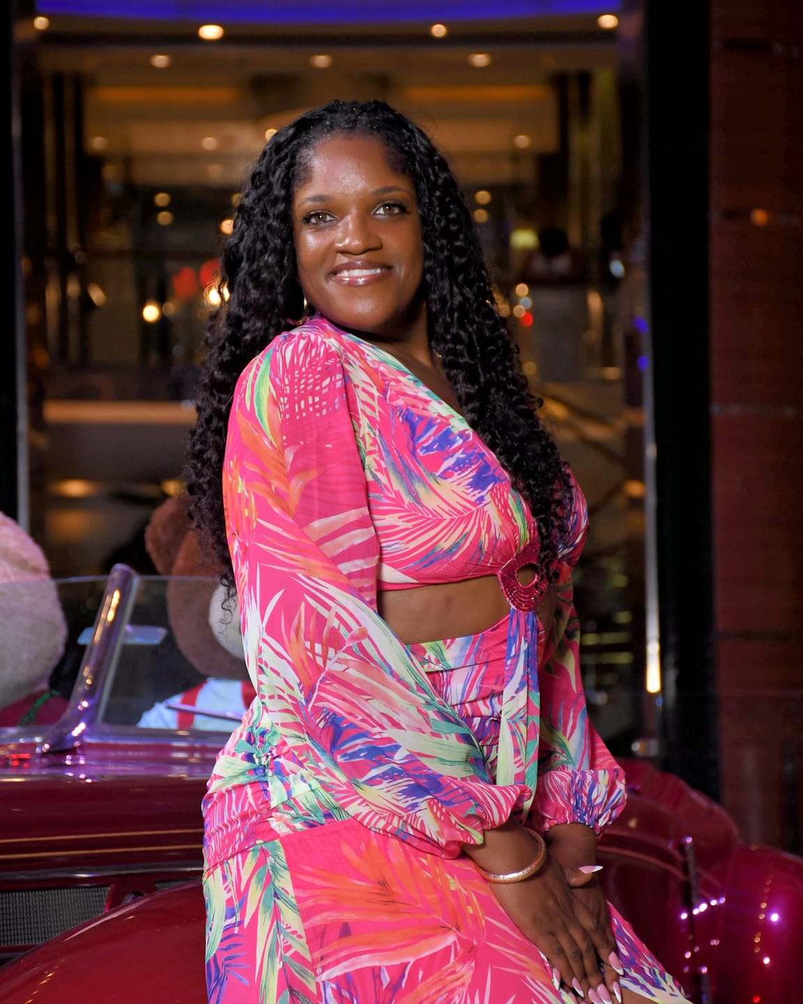Customer photo review of Spanish Curl Human Crochet Hair