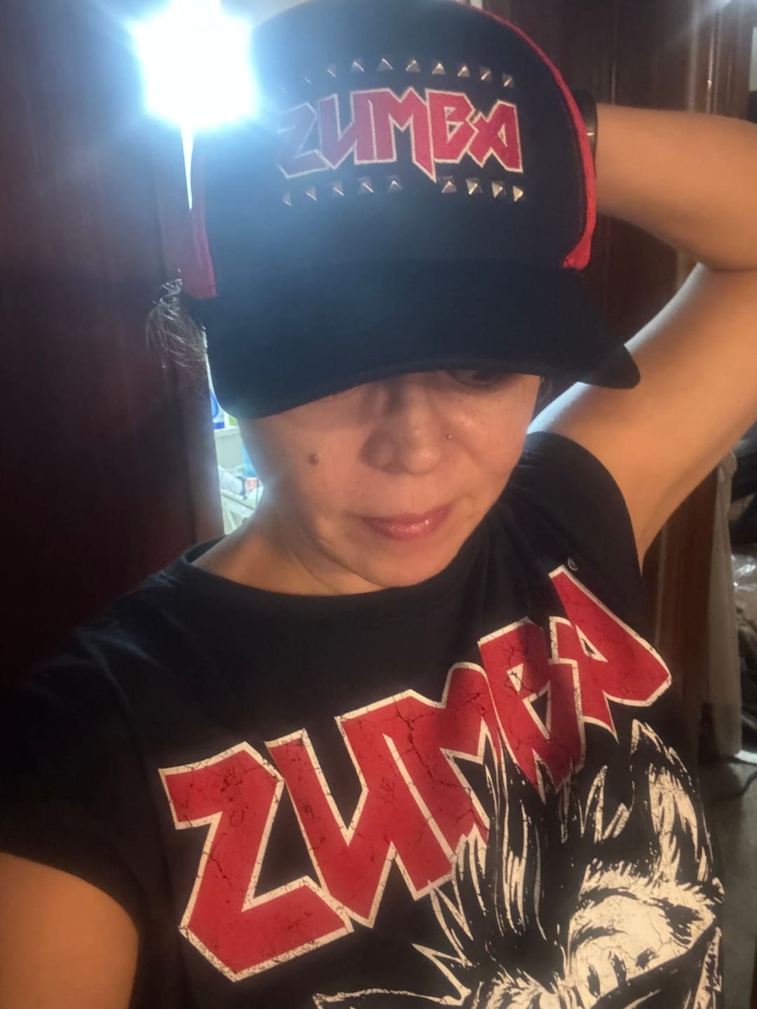 Customer photo review of Rock 'n' Roll Curved Brim Mesh Hat