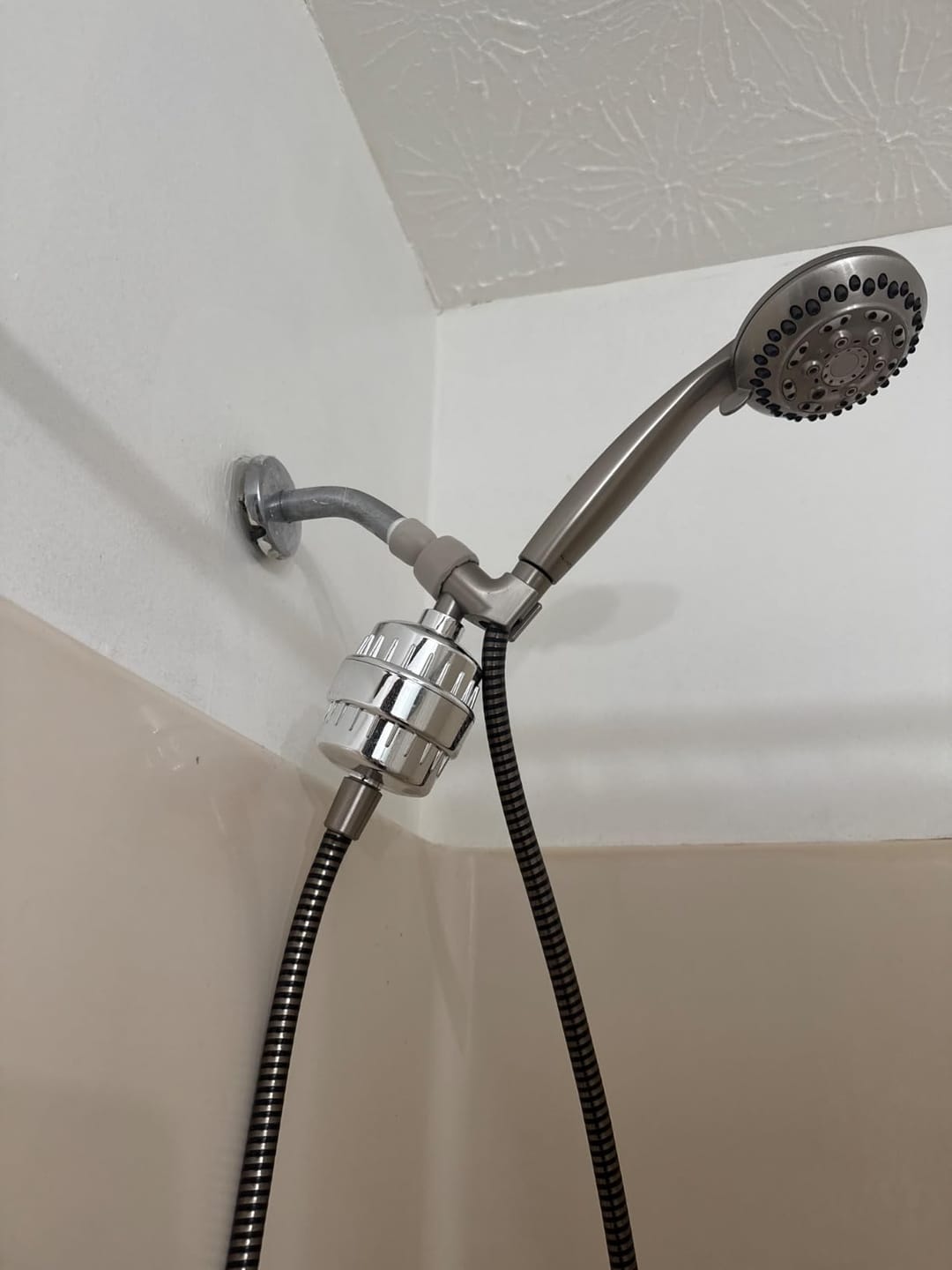 Customer photo review of Filtered Shower Head System — 20-Stage Chlorine & Heavy Metal Filter + 2 FREE Replacement Cartridges