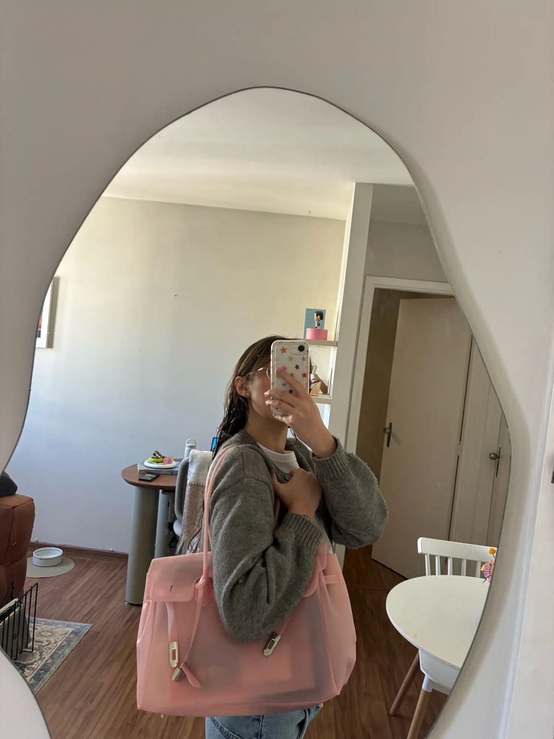 Customer photo review of Alicia Structured Top Handle Satchel