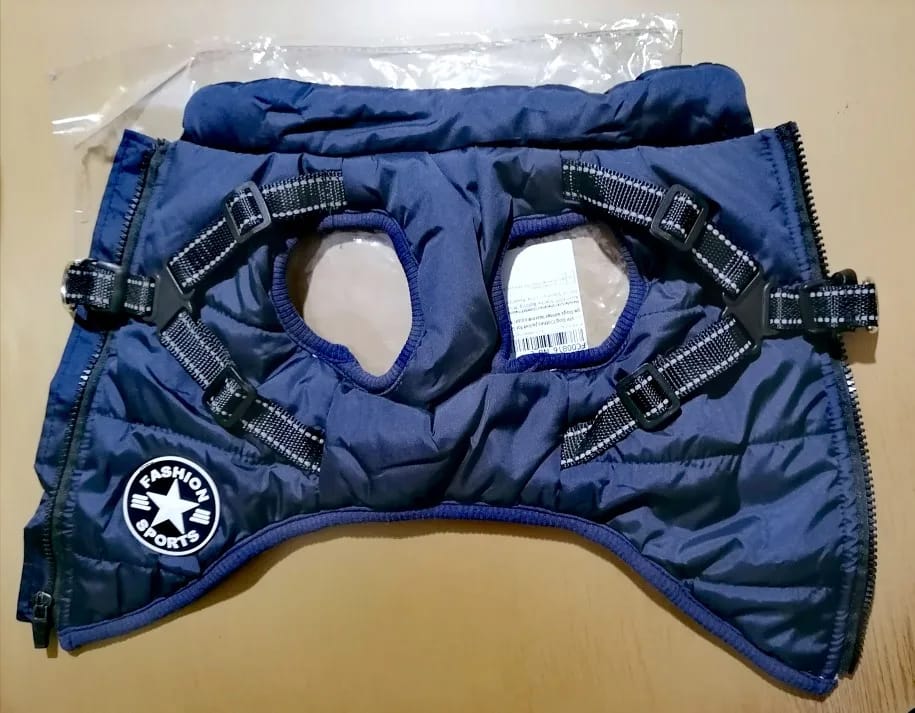 Customer photo review of My Furry King™ 3 in 1 Winter Jacket