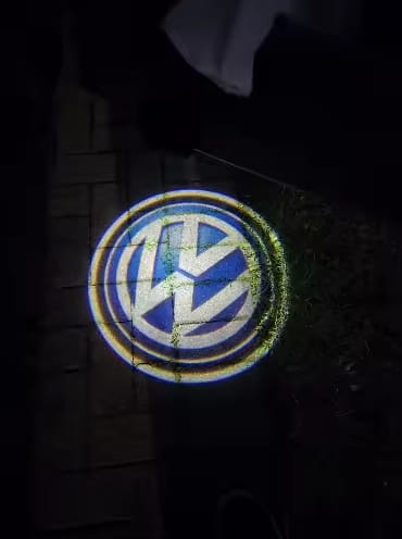 Customer photo review of Proyector Led Logo Personalizado 2 Piezas