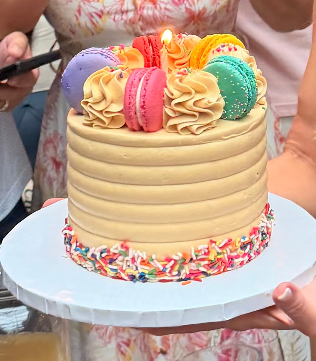Customer photo review of Vanilla Dulce de Leche Cake