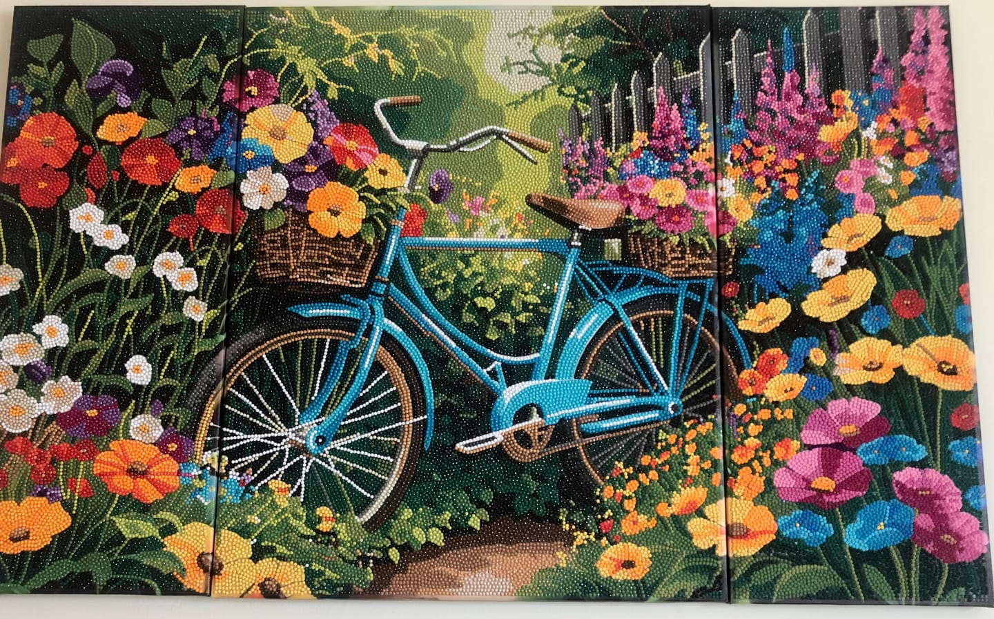 Customer photo review of Summer Stroll Crystal Art Canvas Triptych Set of 3