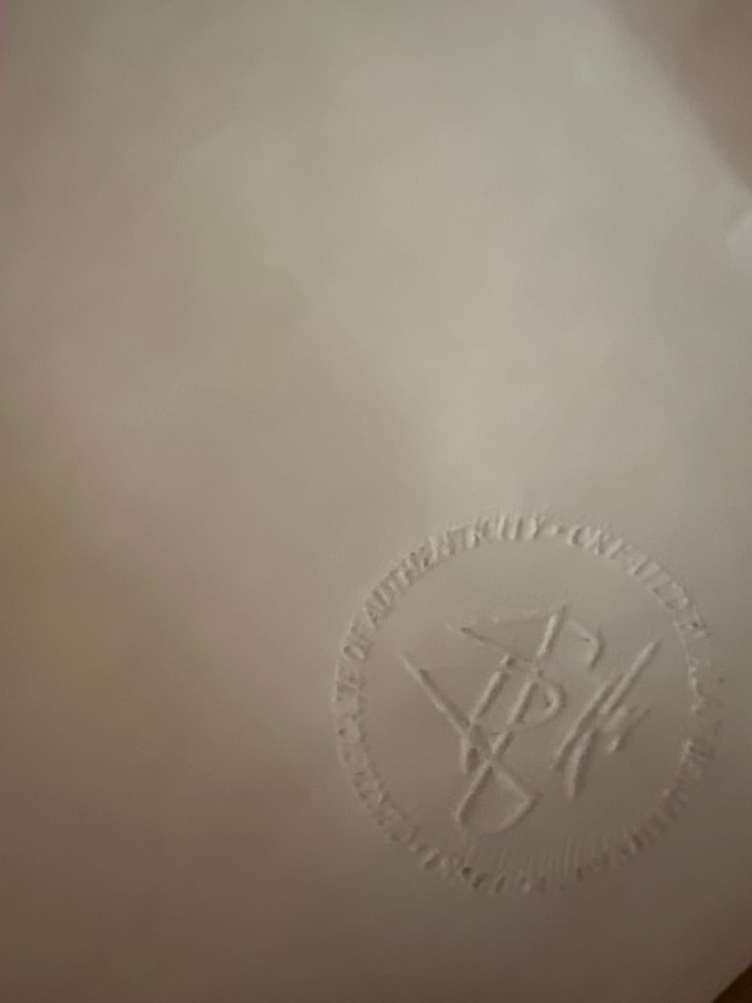 Customer photo review of Prägestempel mit eigenem Logo Rund Ø 41mm - Essential Line