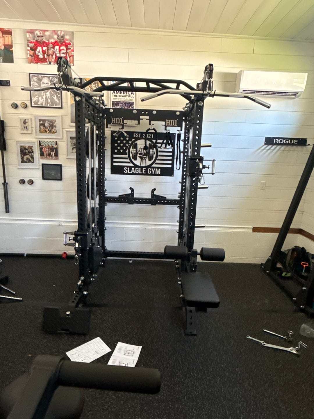 Customer photo review of HD1 Squat Rack Functional Trainer