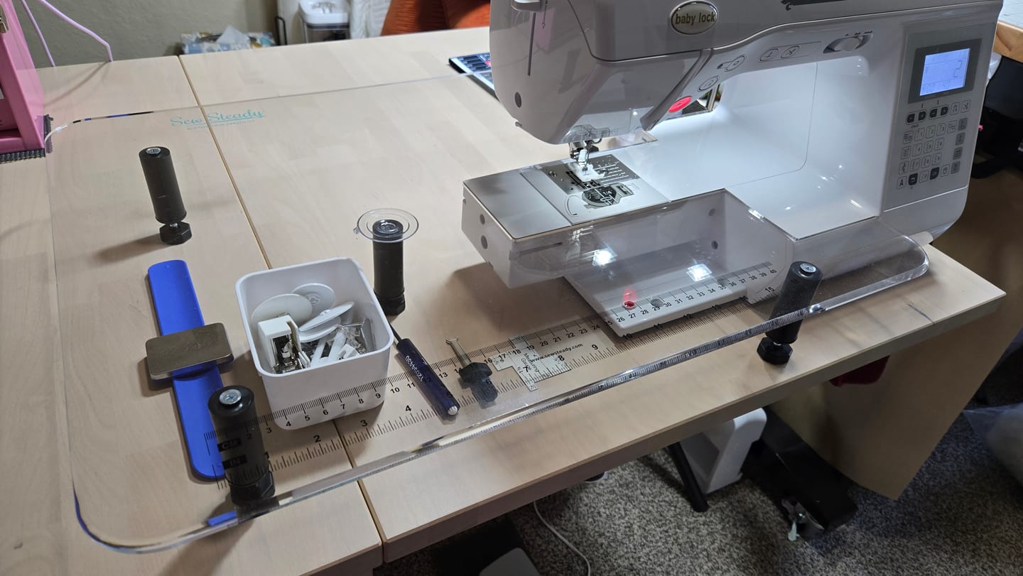 Customer photo review of Sew Steady Sewing Machine Extension Table