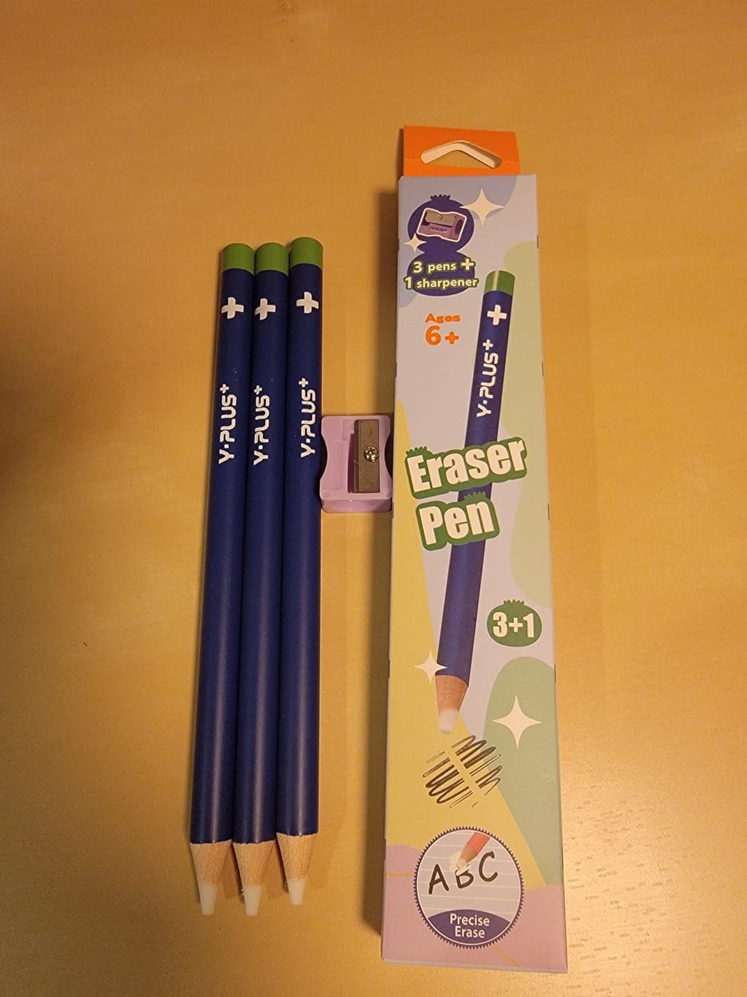 Customer photo review of Detail Eraser Pencils with Sharpener