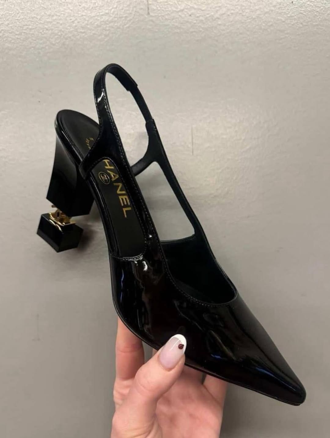 Customer photo review of Chanel 2026 Slingback Patent Leather 904478