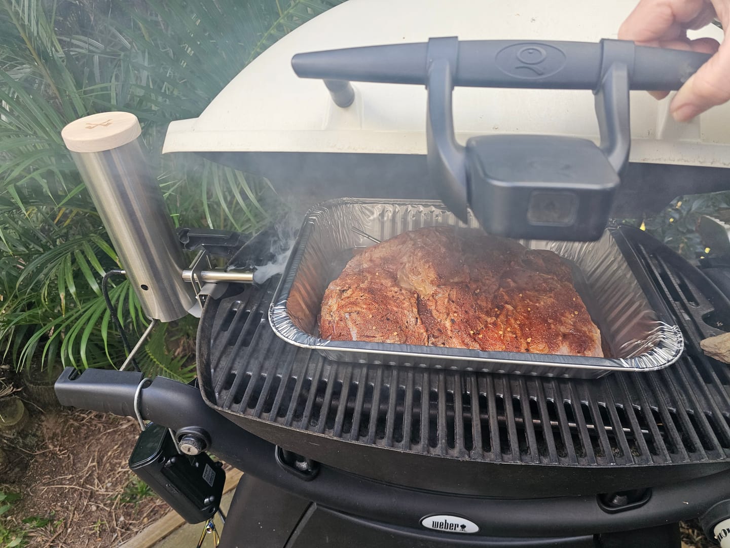 Customer photo review of Smokai Smoke Generator Kit for Weber Q Family Q and Baby Q