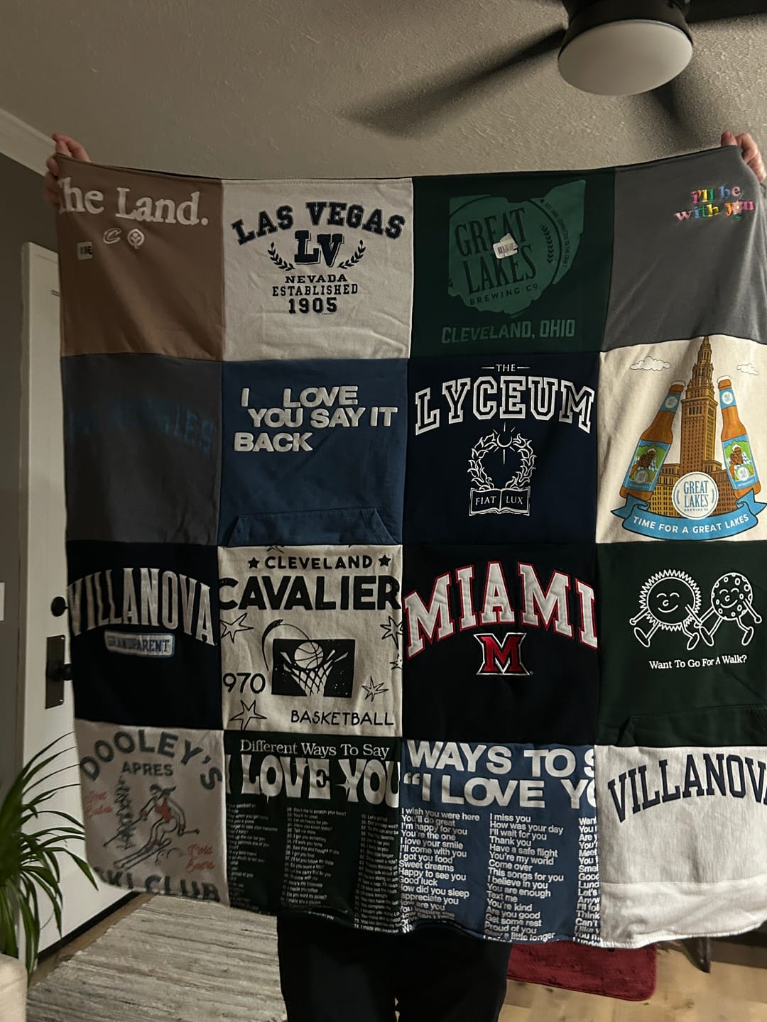 Customer photo review of Project Repat T-Shirt Quilt