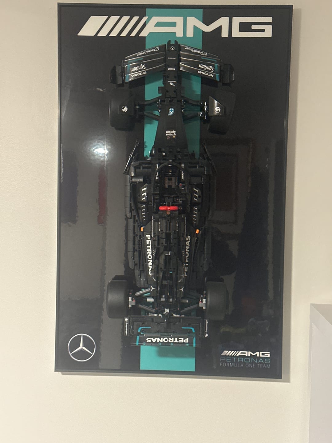 Customer photo review of Wall Display Frame for LEGO® Technic F1 42171 Mercedes-AMG F1