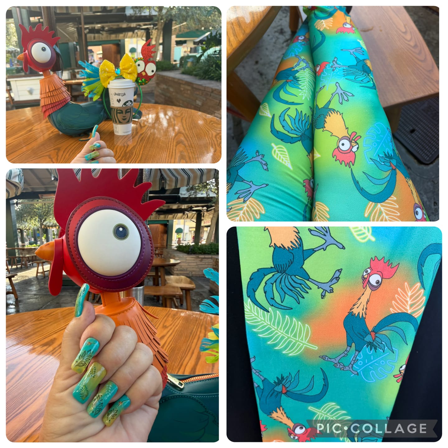 Customer photo review of Loungefly Disney Moana Hei Hei Figural Crossbody Bag - Preorder